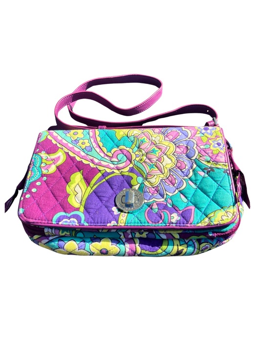 Vera Bradley Handbags - Vera Bradley Pink Multi Quilted Crossbody Bag from “Heather” collection